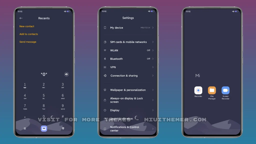 Purple Night MIUI Theme