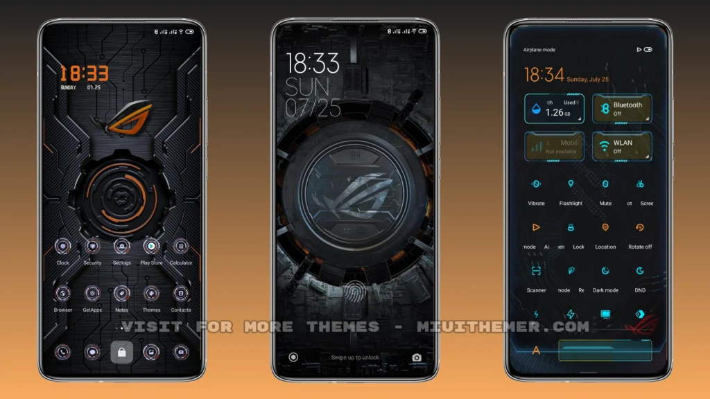 ROG MIUI dark theme