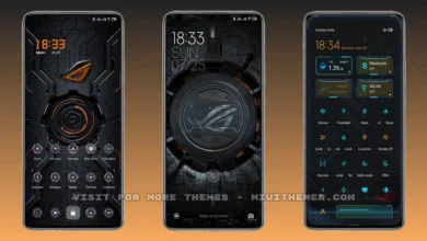 ROG MIUI dark theme