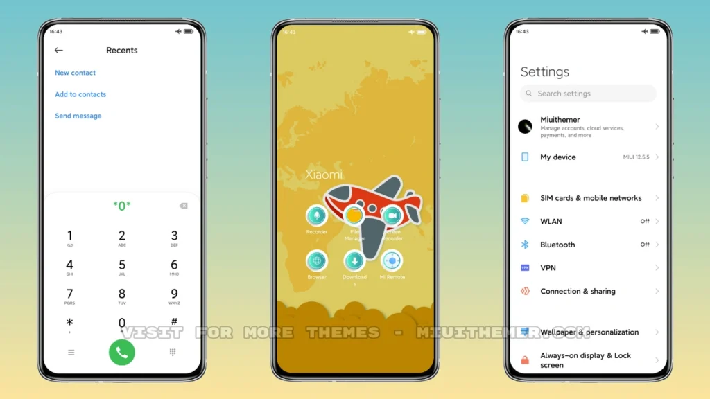 Aeroplane MIUI Theme