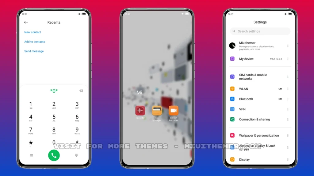 BLUE LINES MIUI Theme