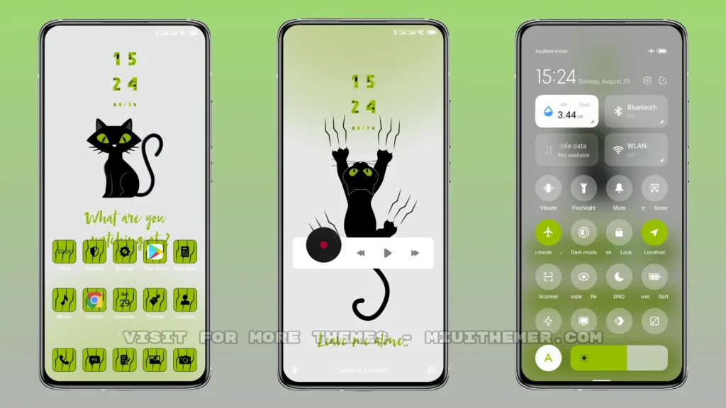 Black Cat MIUI Theme