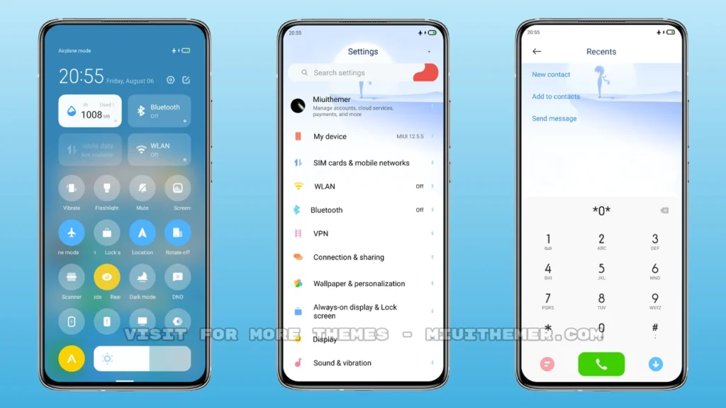 Blue sky MIUI Theme