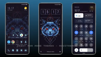 Cat -Dark MIUI Theme