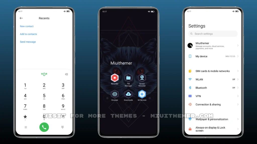 Cat -Dark MIUI Theme