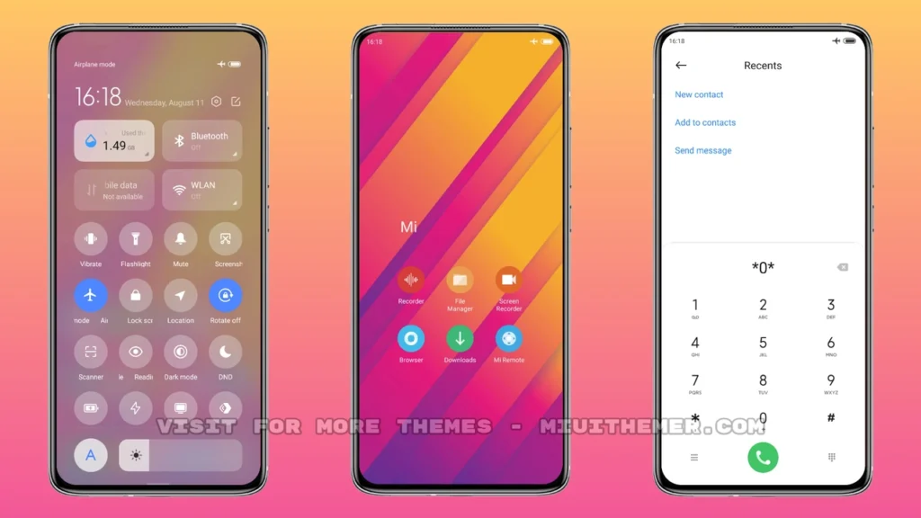 Coloring Lines MIUI Theme