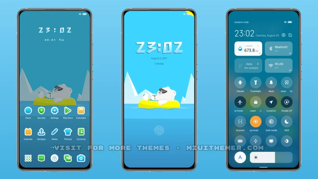 Cozy Glacier MIUI Theme