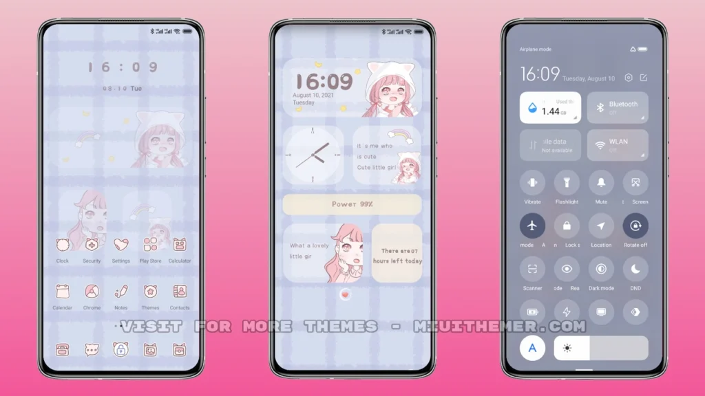 Cute color MIUI Theme