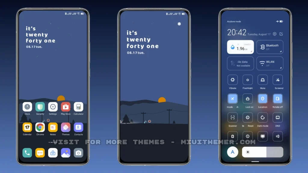 Decent Blue MIUI Theme