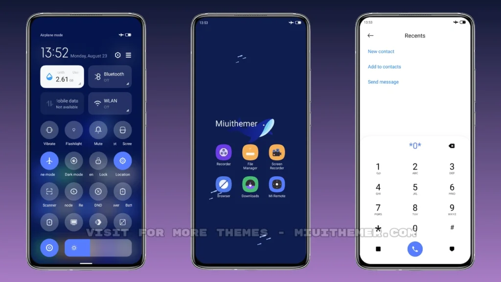 Deep Blue MIUI Theme