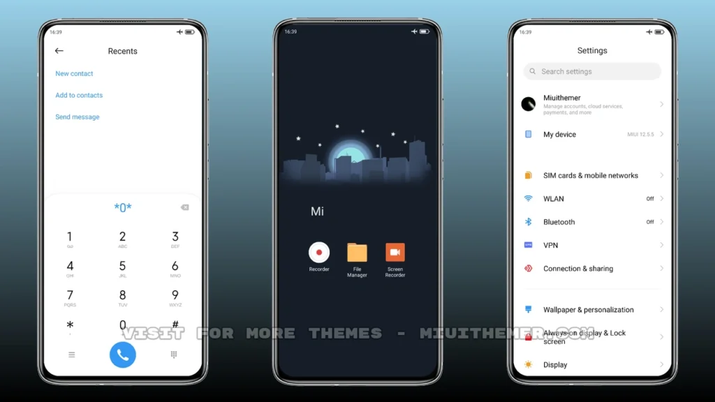 Elegant Night Life MIUI Theme