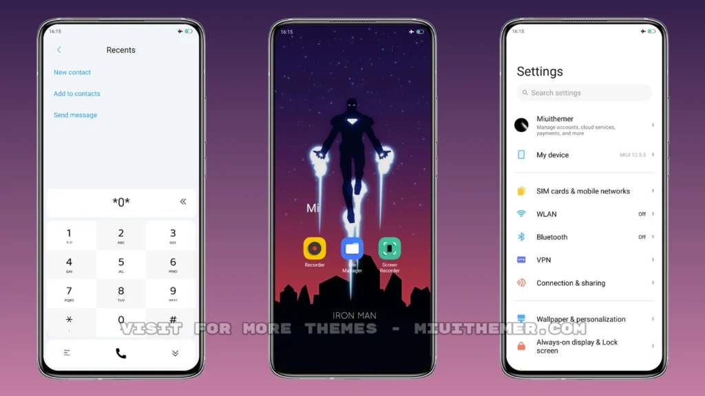 Experience UI 2.0 Iron Man MIUI Theme