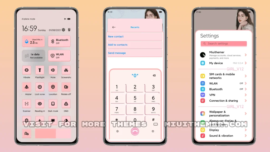 GIRL V12.5 MIUI Theme