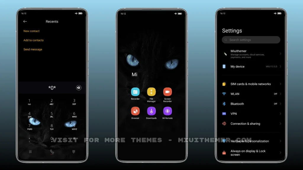 Gatto Black v12 MIUI Theme