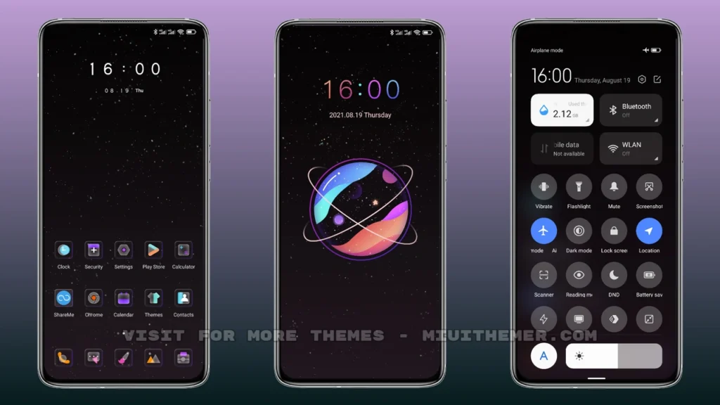 Glass Planet MIUI Theme