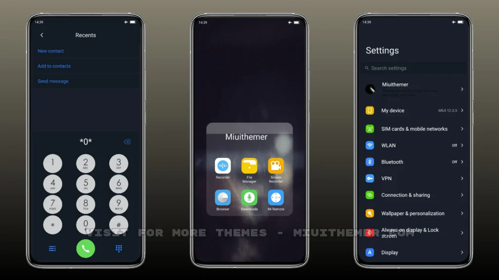 Global Black MIUI Theme