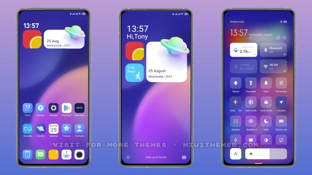 Gradient Planet MIUI theme for Xiaomi and Redmi devices - MIUI Themer