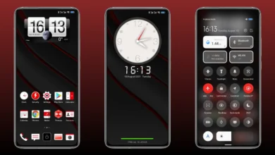 HTC Dark Red MIUI Theme