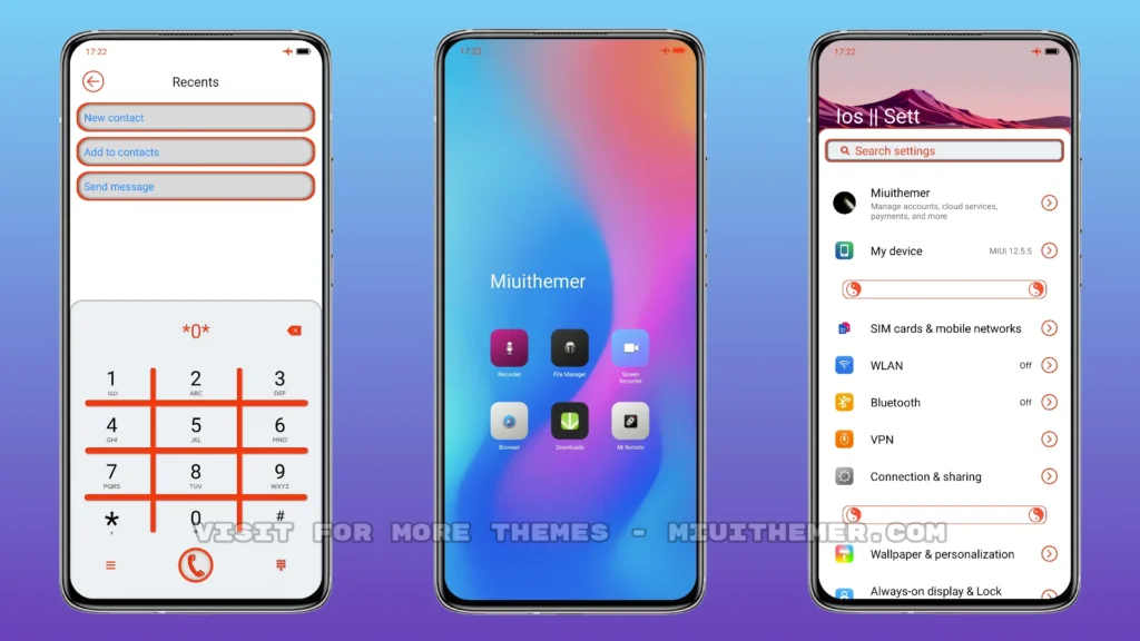iOS Color Style MIUI Theme