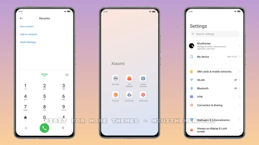 Light color mimic MIUI Theme