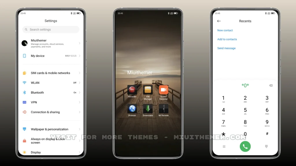 MIUI Adria Dark Elegance MIUI Theme