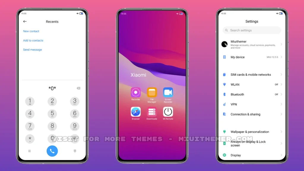 Material UI V12 MIUI Theme