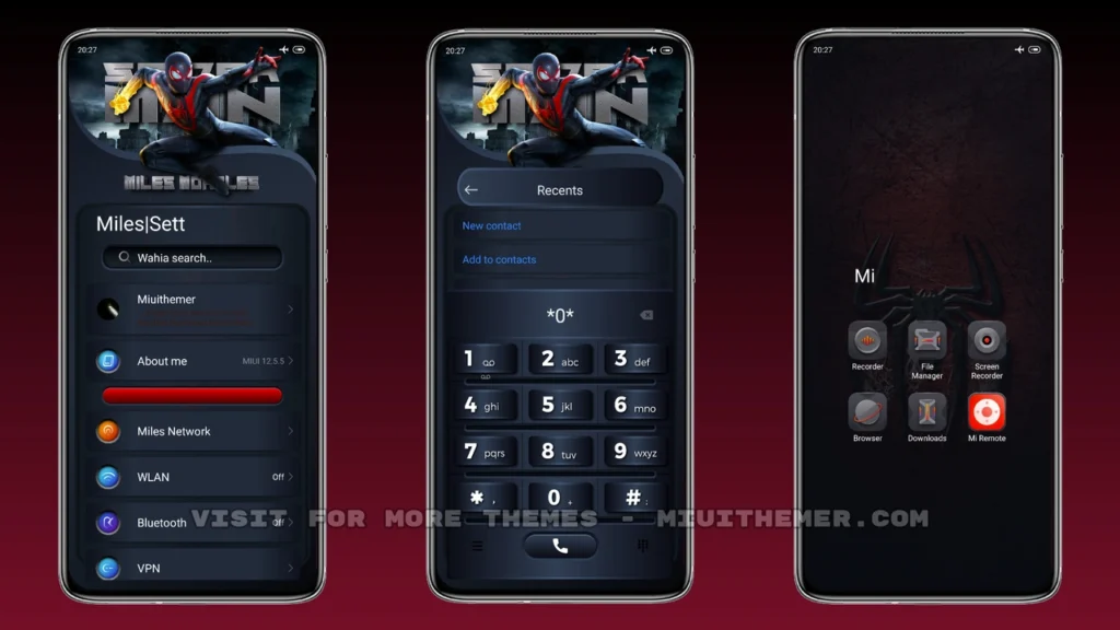 Miles Spider-Man MIUI Theme