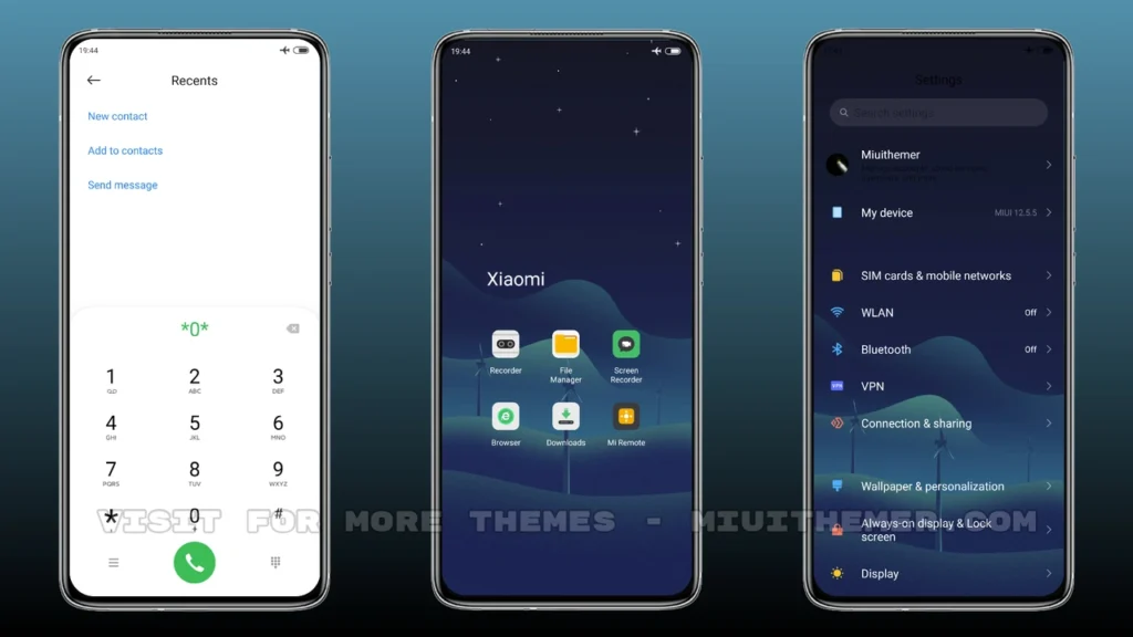 Night Aurora MIUI Theme