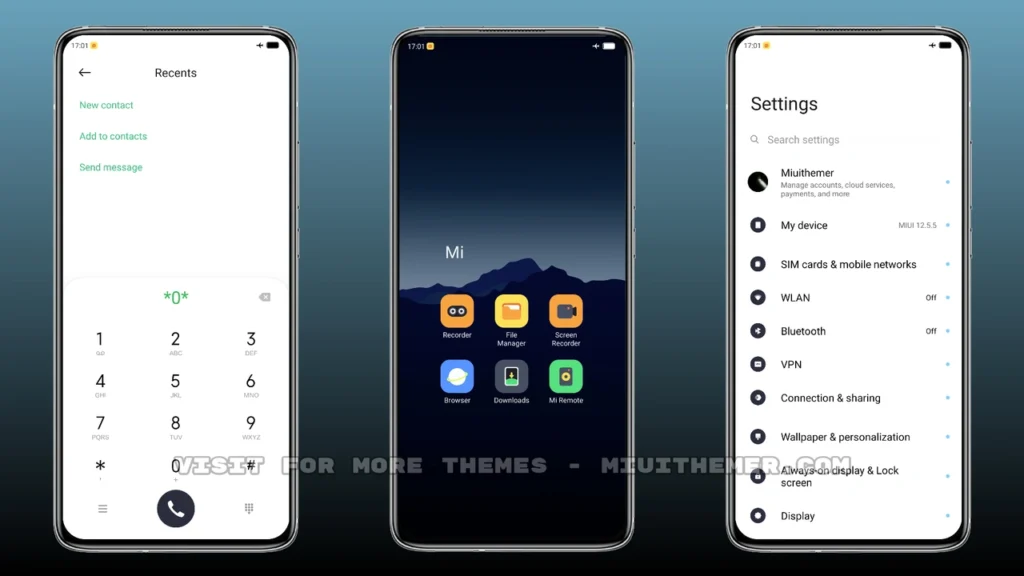 Night UI MIUI Theme