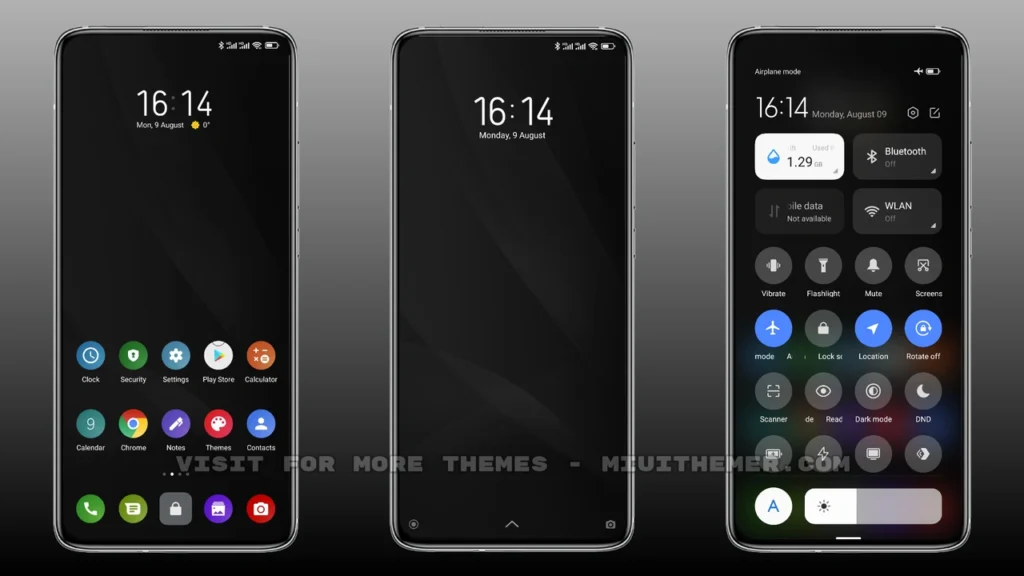 Nine Black TT MIUI Theme