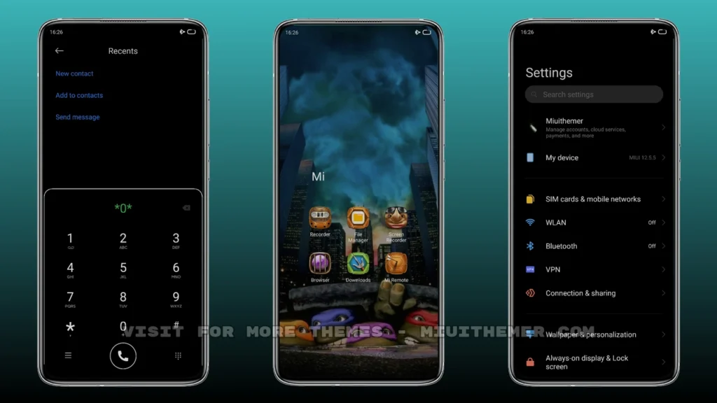 Ninja turtles MIUI Theme