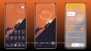 Orange dark v12 MIUI Theme