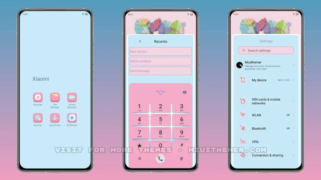 Pastel Leaf MIUI Theme