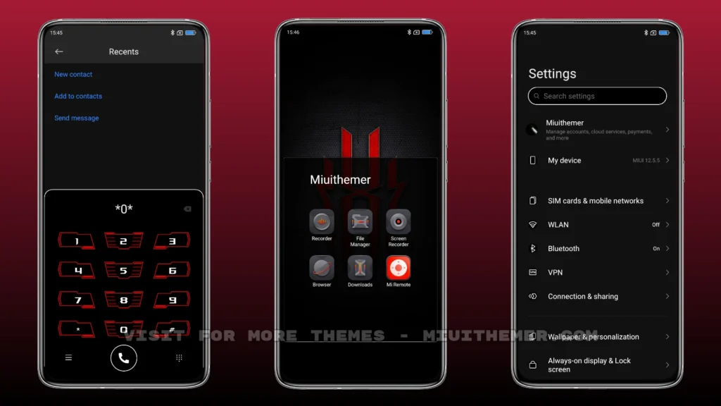 RED MAGIC 5G MIUI Theme