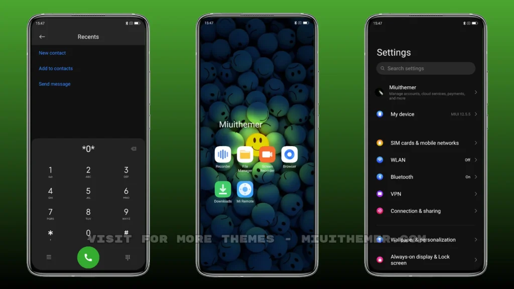 SMILE [Dark] MIUI Theme