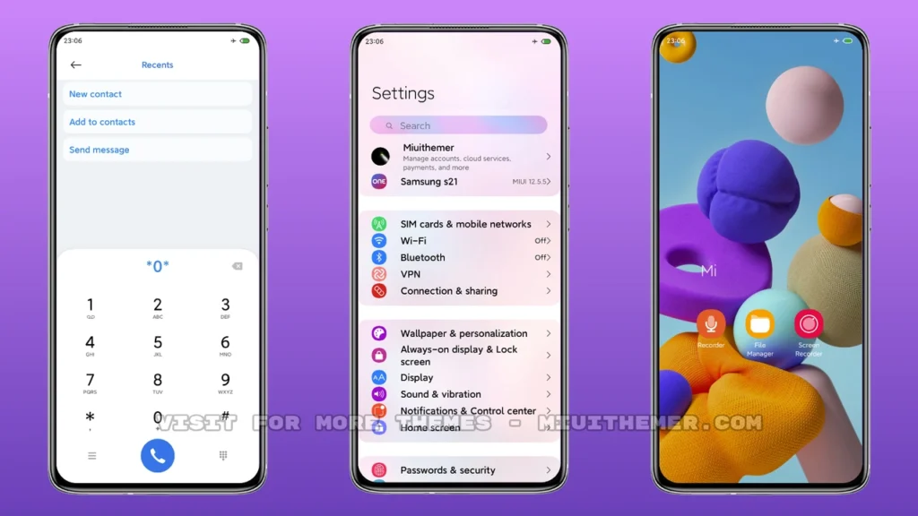 Samsung s21 v12.5 MIUI Theme
