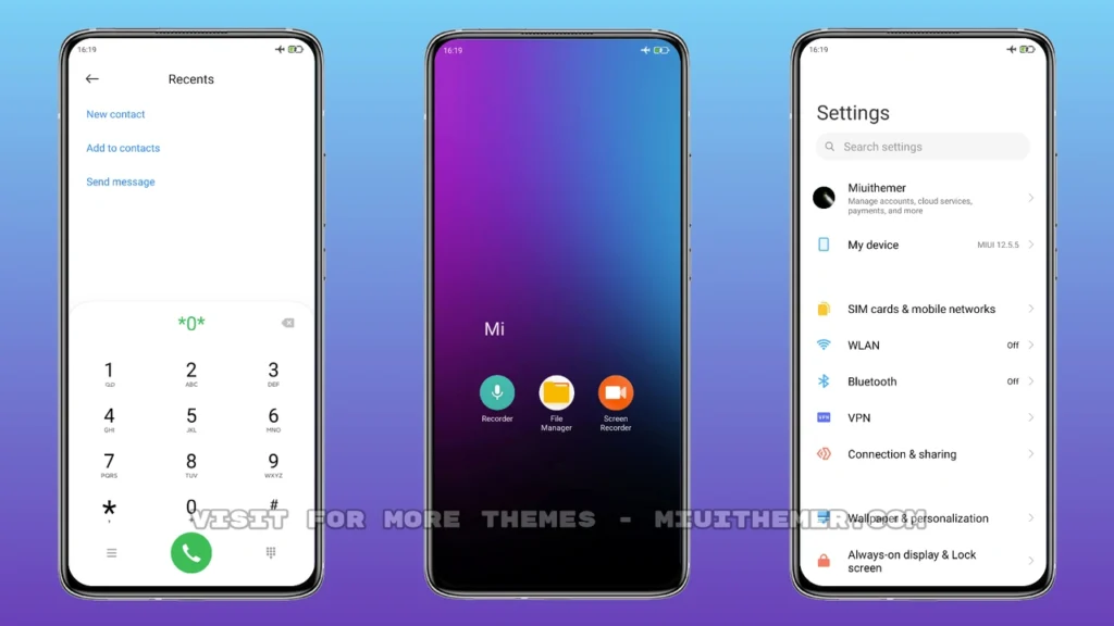 Soft Gradient MIUI Theme