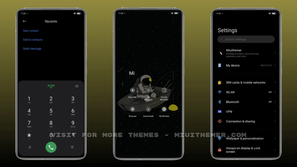 Space Moon MIUI Theme