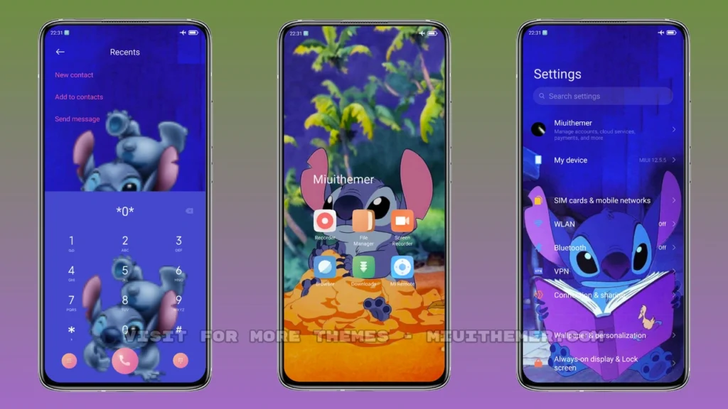 Stitch mod MIUI Theme