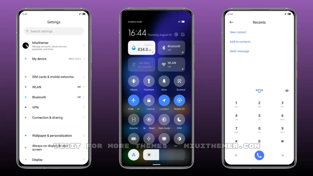 Violet X MIUI Theme