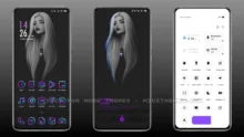 Violet and Dark MIUI Theme