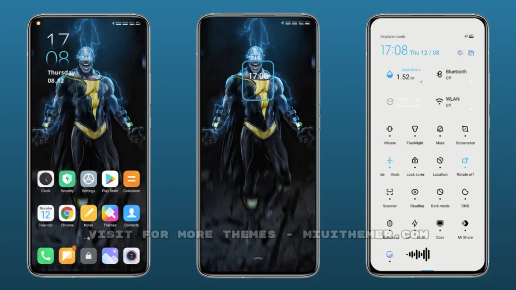 XT Blue LineUi Vip MIUI Theme