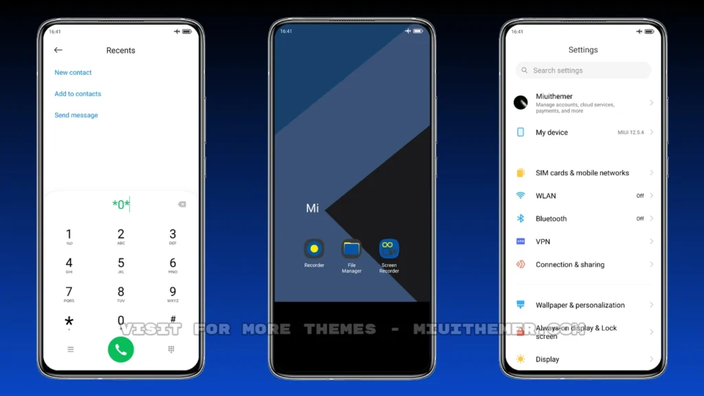 contrast color MIUI Theme