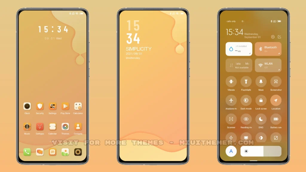 A slice of orange MIUI Theme