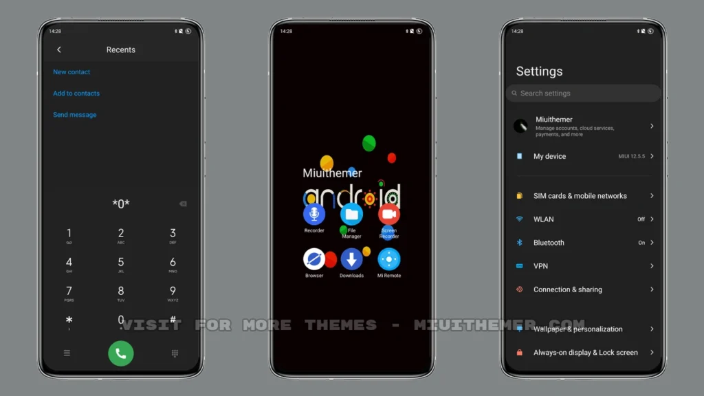 Android Q [Dark] MIUI Theme