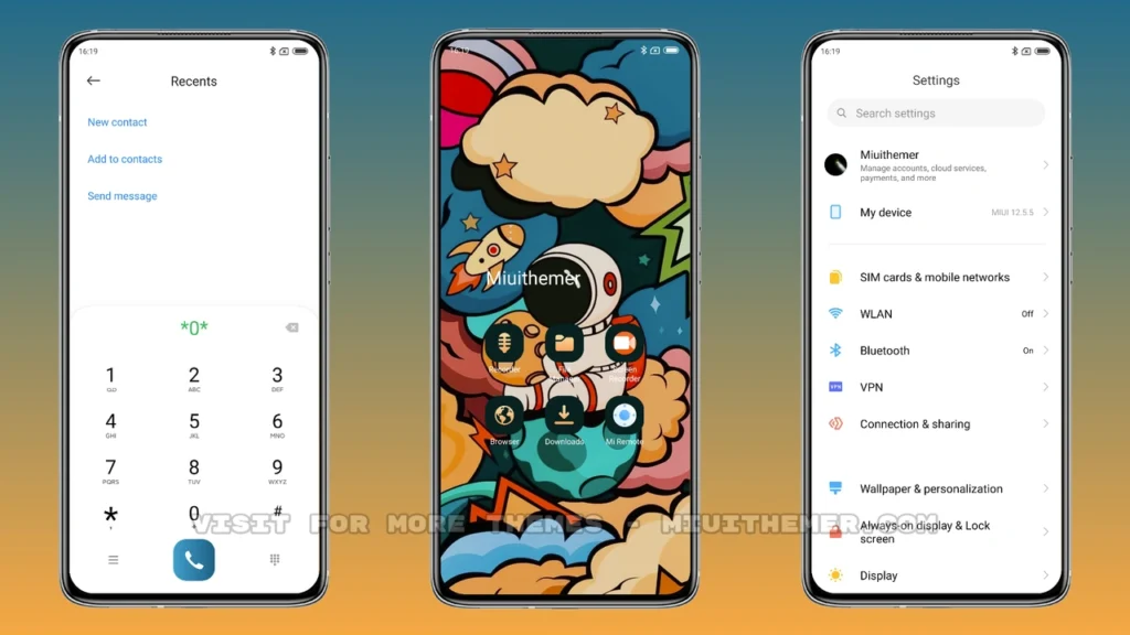 Astronaut MIUI Theme
