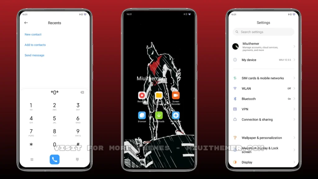 Bat mod 12 MIUI Theme