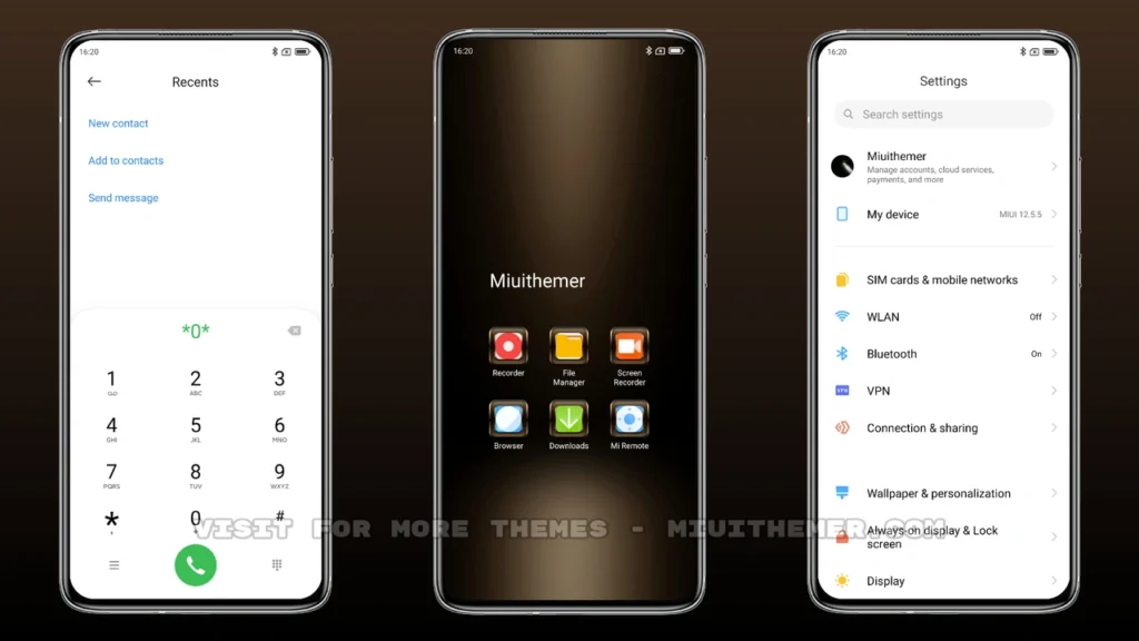 Black gold MIUI Theme