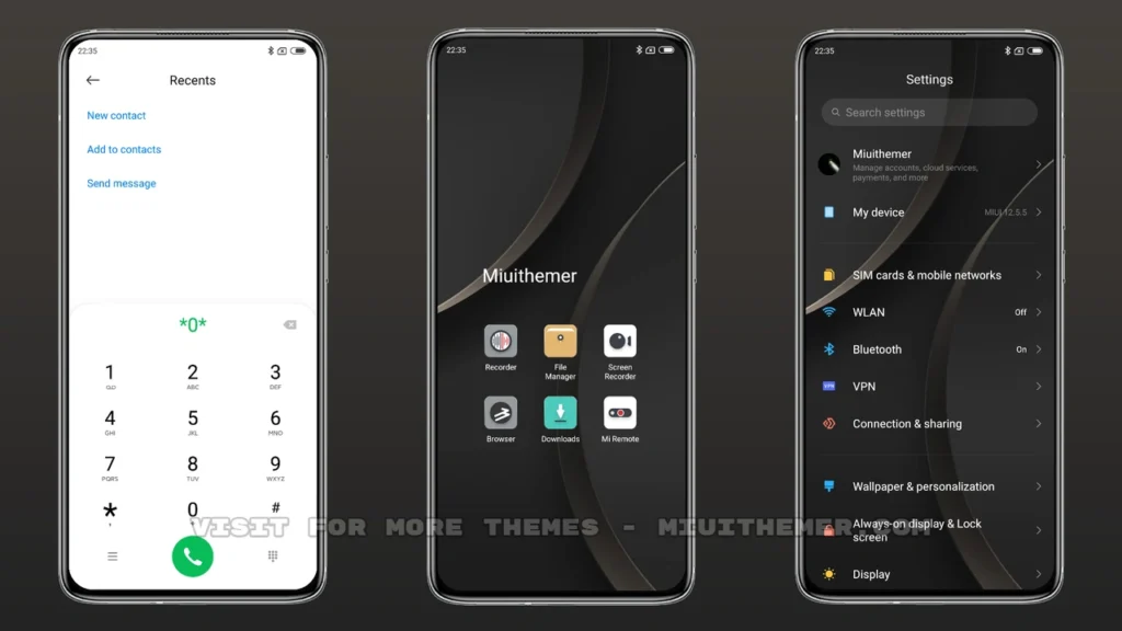 Color Block Dark MIUI Theme