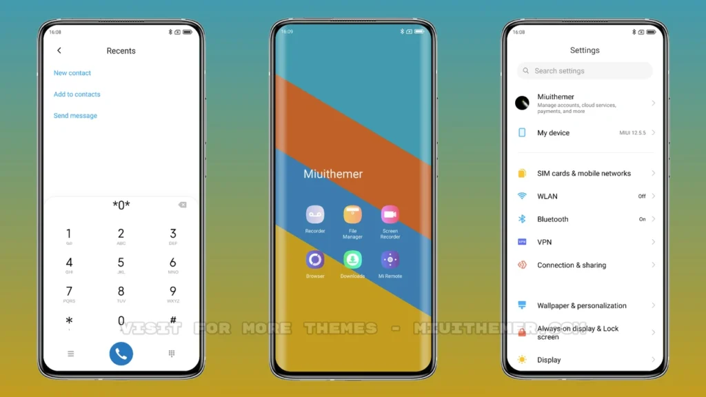 Color tuning MIUI Theme